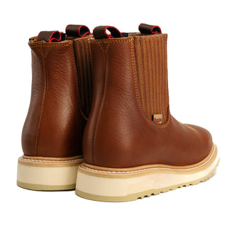 King Welt 6" Chelsea Square Leather Work Boots for Men