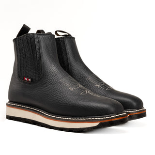 King Welt 6" Chelsea Square Leather Work Boots for Men