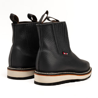 King Welt 6" Chelsea Square Leather Work Boots for Men