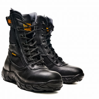 Workland Combat Comfort Zipper and Lace Work Boots