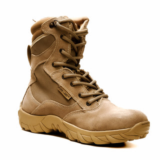 Workland Combat Comfort Zipper and Lace Work Boots