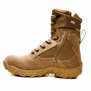 Workland Combat Comfort Zipper and Lace Work Boots