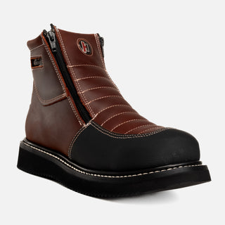 HM338 Dual Zipper Comfort Work Boots