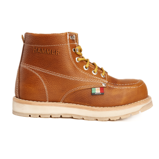 Murphy 6" Lightweight Leather Work Boots Doble Density Sole With MEX Flag