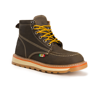 Hammer 6" Lightweight Leather Work Boots Double Density Sole With MEX Flag