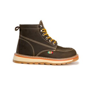 Hammer 6" Lightweight Leather Work Boots Double Density Sole With MEX Flag