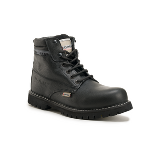 MU036 Hammer Murphy Work Boots Tractor Sole Leather Black