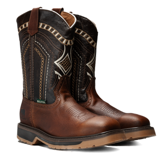 Silver Bull Leather Square Toe Work Boots