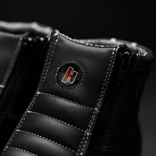 HM330 Dual Zipper Comfort Wellington Sole Work Boots