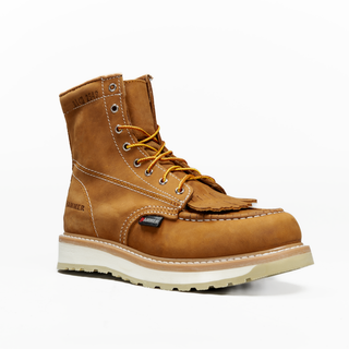 Hammer 8" Leather Lace Up Work Boots for Men