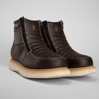 HM330 Dual Zipper Comfort Wellington Sole Work Boots