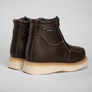 HM330 Dual Zipper Comfort Wellington Sole Work Boots