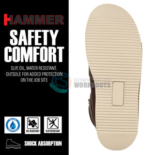 HM330 Dual Zipper Comfort Wellington Sole Work Boots