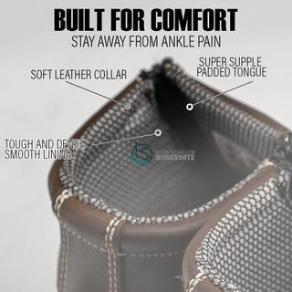 HM330 Dual Zipper Comfort Wellington Sole Work Boots