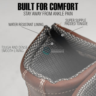 HM338 Dual Zipper Comfort Work Boots